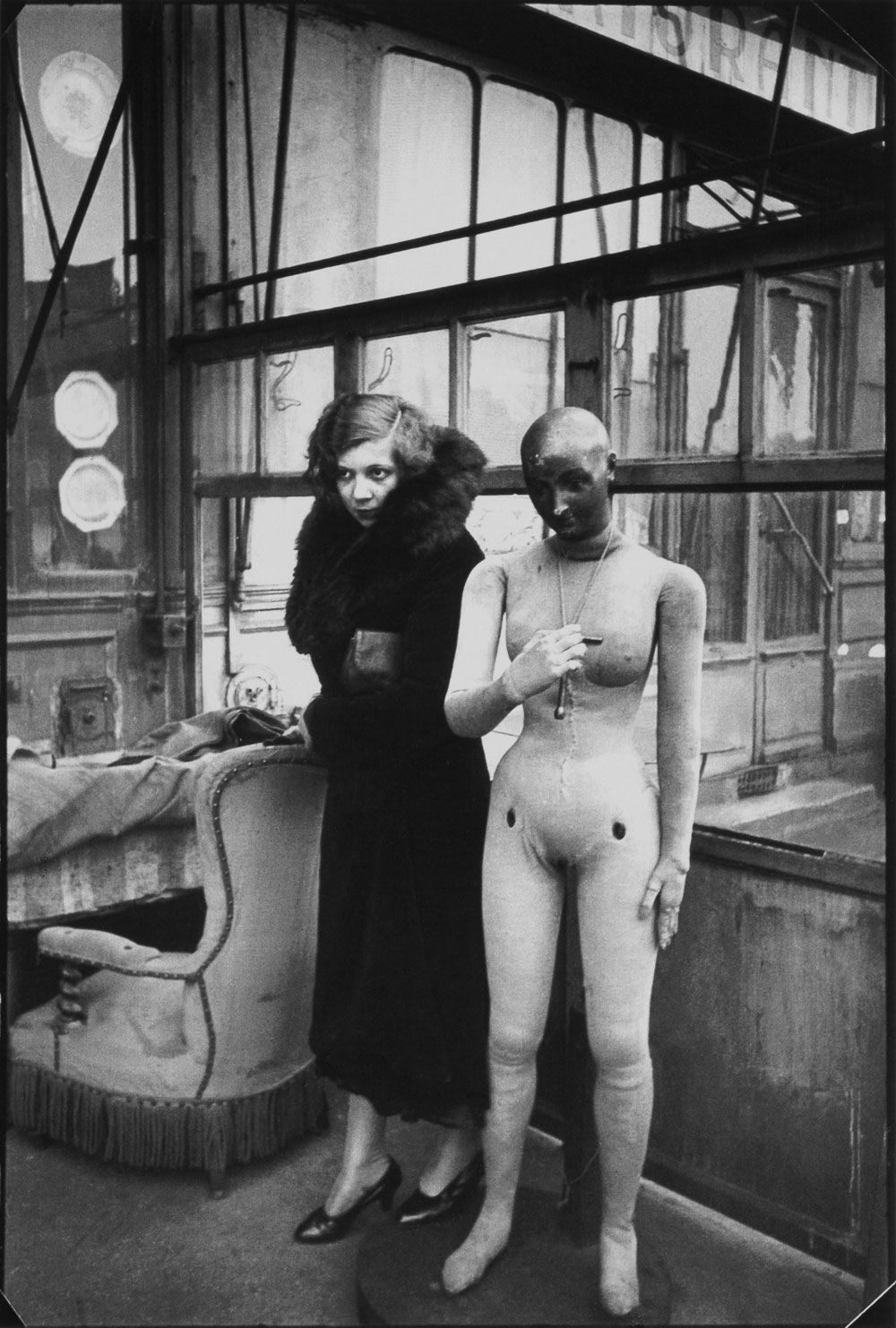 Leonor Fini, Paris, 1932, photography by Henri Cartier-Bresson
