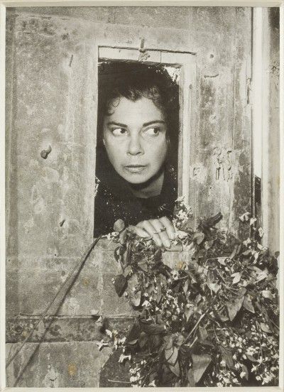 Leonor Fini in Torre San Lorenzo, Italy, 1952