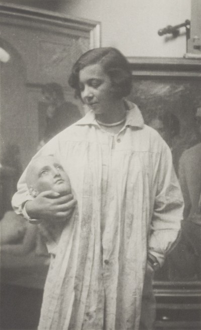 Leonor Fini, in the studio of Achille Funi, c.1928